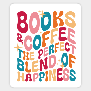 Books, Coffee, Happiness Sticker
